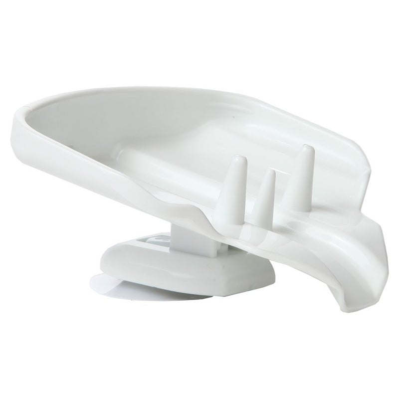 Home-X Self-Draining Soap Holder, Drip-Free Suction Cup Soap Dish - Image 1
